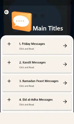 Friday Kandil Eid Messages android App screenshot 5